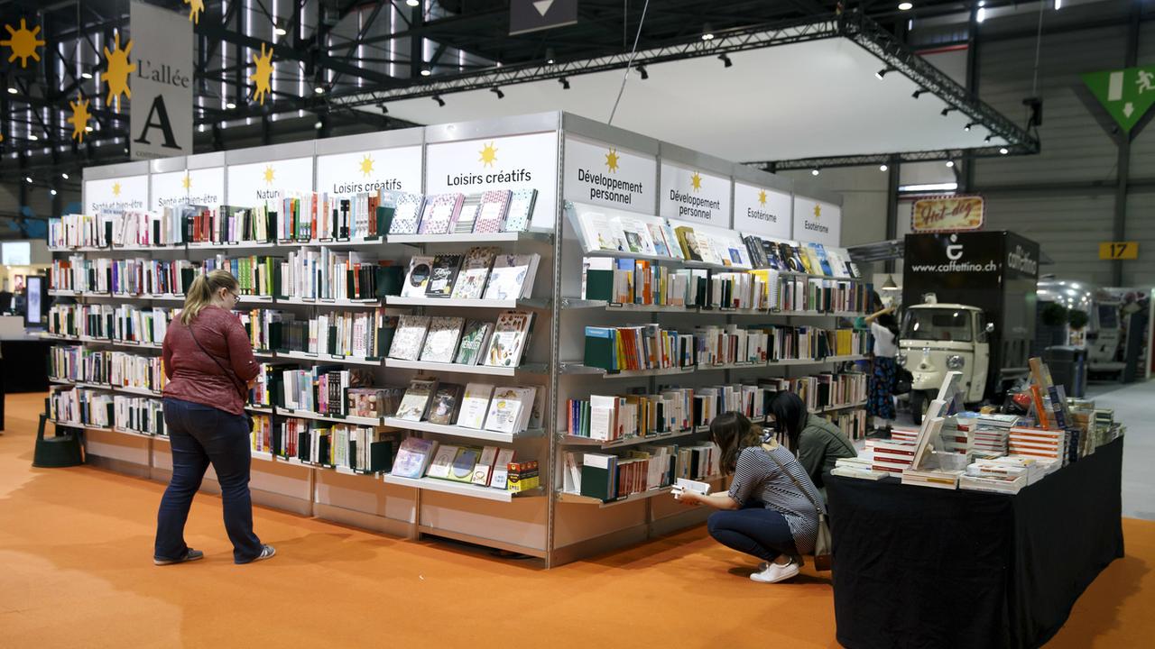 Une image du Salon du livre de Genève à Palexpo, le 1er mai 2019. [Keystone - Salvatore Di Nolfi]