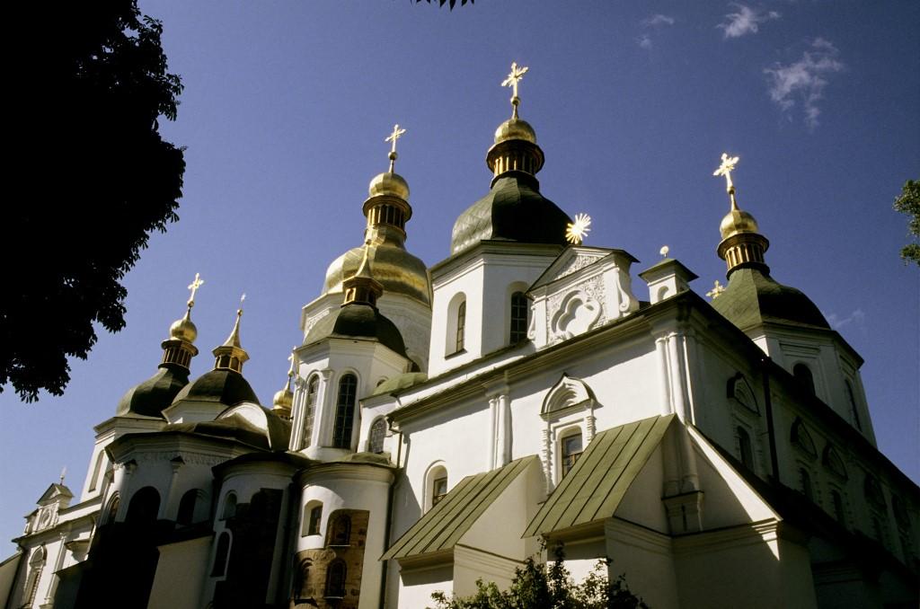 La cathédrale Sainte-Sophie de Kiev fait désormais partie du patrimoine mondial en péril. [AFP - J-J. Barrelle/Photononstop]