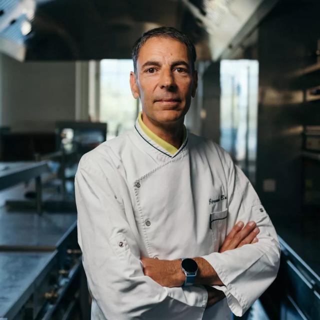 Le chef et enseignant Jérôme Baxas est responsable des activités culinaires de l'Alimentarium à Vevey. [amoiel.ch/ - Edouard Amoiel]