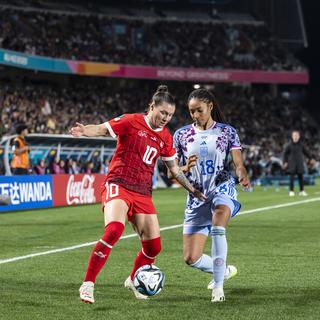 L'équipe nationale suisse s'incline 1-5 face à l'Espagne en coupe du Monde de foot féminin. [KEYSTONE - Michael Buholzer]