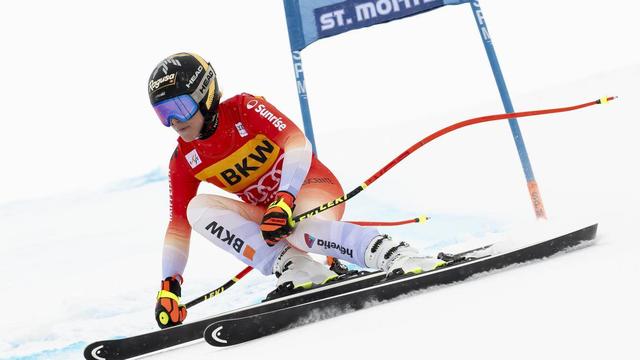 Lara Gut-Behrami a signé un nouveau podium à St-Moritz. [Keystone]