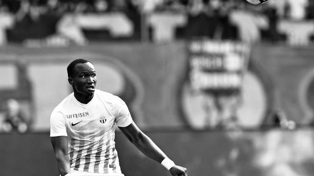 Raphaël Dwamena avait évolué au FC Zurich entre 2017 et 2018. Il s'est éteint ce 11 novembre. [Keystone - Walter Bieri]