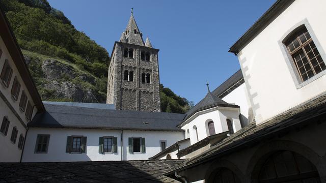 L'abbaye de Saint-Maurice. [Keystone - Jean-Christophe Bott]