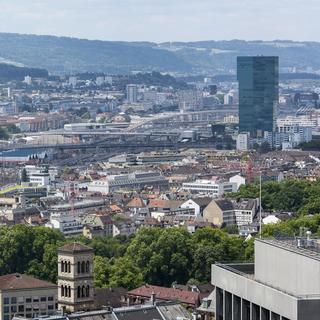 Vue sur la ville de Zurich. [Keystone - Christian Beutler]