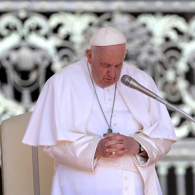 Le Pape François le 7 juin au Vatican. [Keystone/EPA - Ettore Ferrari]