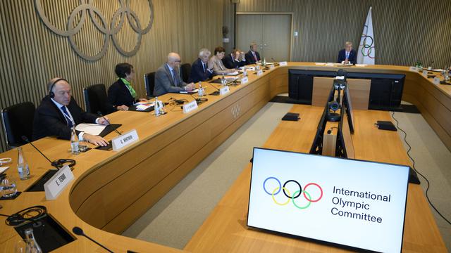 Le CIO a ouvert la porte à un retour des athlètes russes. [Keystone - Laurent Gillieron]
