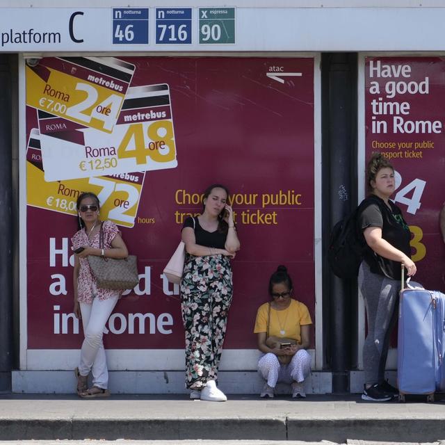 En Italie, les principaux syndicats du transport ont appelé à une grève de 24 heures. [Keystone/AP Photo - Gregorio Borgia]