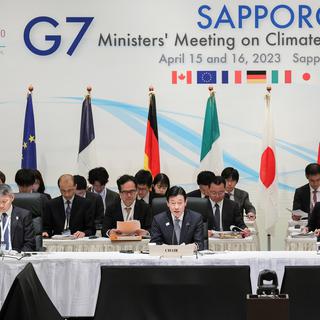 Les pays du G7 sont rassemblés de samedi à dimanche au Japon. [Keystone - Jiji press japan]