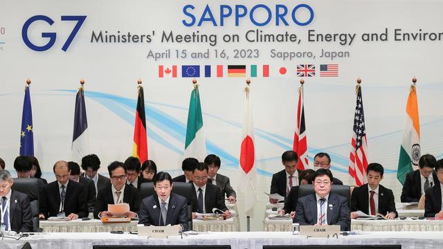 Les pays du G7 sont rassemblés de samedi à dimanche au Japon. [Keystone - Jiji press japan]