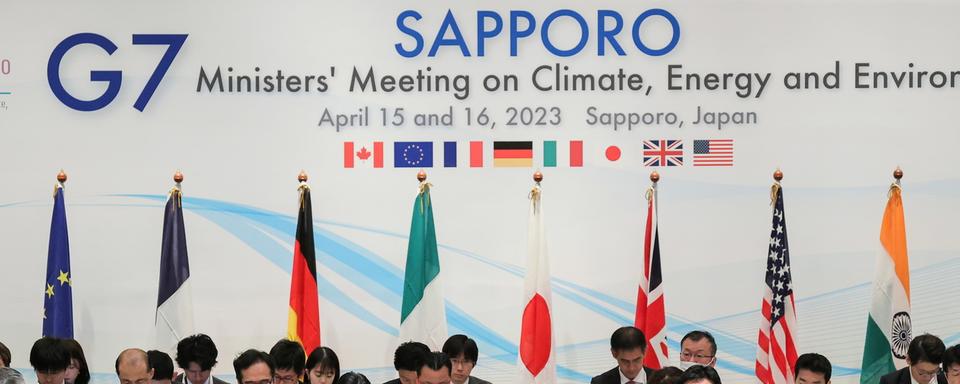 Les pays du G7 sont rassemblés de samedi à dimanche au Japon. [Keystone - Jiji press japan]