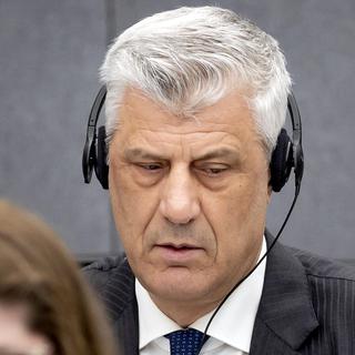 L'ex-président Hashim Thaçi clame son innocence à La Haye [AFP - Koen van Weel / ANP]