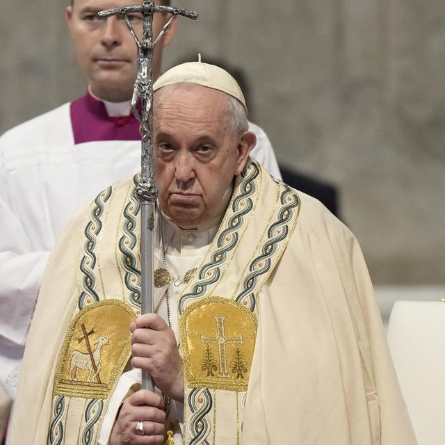 Le Pape François prononce sa première prière de l'Angelus de 2023. [AP Photo - Andrew Medichini]