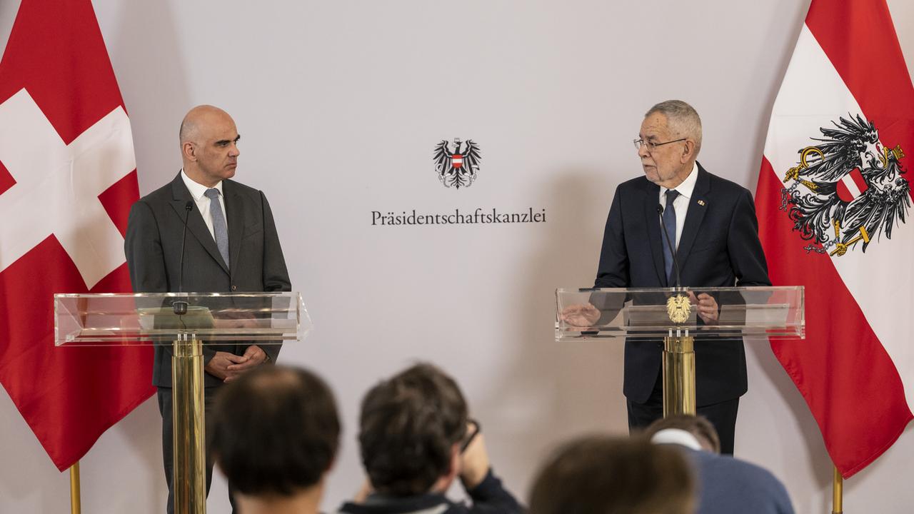 Le conseiller fédéral Alain Berset était à Vienne pour y rencontrer le président autrichien Alexander Van der Bellen. [Keystone - Alessandro della Valle]