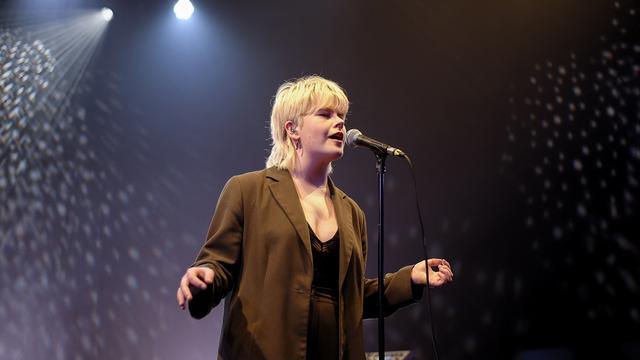 La chanteuse Zaho de Sagazan, au festival Chorus à Paris, le 7 avril 2022. [AFP - Daniel Pier]