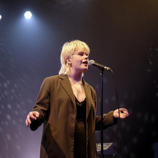 La chanteuse Zaho de Sagazan, au festival Chorus à Paris, le 7 avril 2022. [AFP - Daniel Pier]