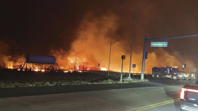 Scènes "apocalyptiques" à Hawaï, en proie à des incendies. [Keystone - Zeke Kalua]