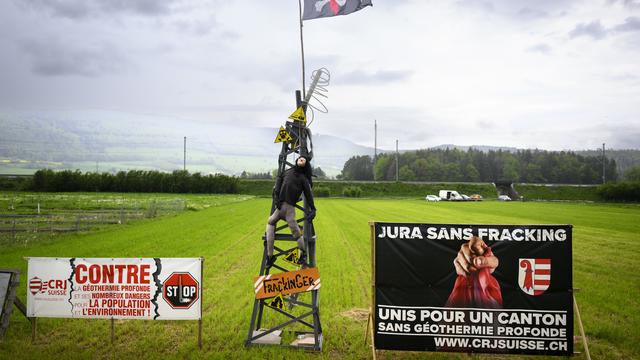 projet de géothermie profonde à Haute-Sorne [KEYSTONE - Laurent Gillieron]