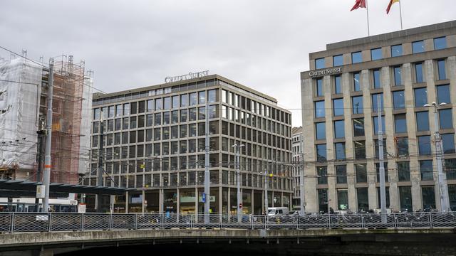 Le bâtiment de Credit Suisse à Genève. [Keystone - Martial Trezzini]