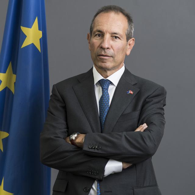 Petros Mavromichalis, ambassadeur de l'Union européenne en Suisse. [Keystone - Alessandro della Valle]