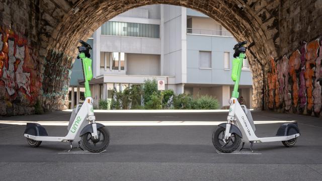 La ville de Sion fait le pari des trottinettes électriques en libre-service. [Ville de Sion - RTS]