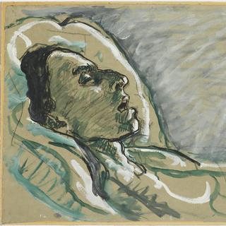 "Portrait de Valentine Godé-Darel à l'agonie" de Ferdinand Hodler (1915). [Musée d’art et d’histoire, Ville de Genève]