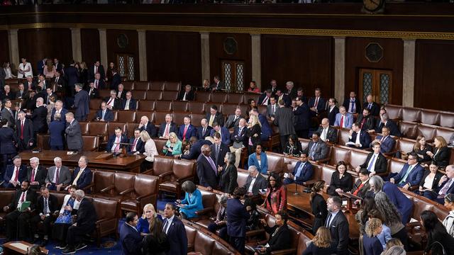 La chambre des représentants américaine n'a plus de "speaker" depuis la destitution de Kevin McCarthy (image d'illustration). [AP photo / Keystone - J.Scott Applewhite]