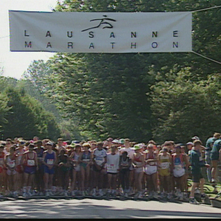 Le premier marathon de Lausanne a eu lieu en 1990. [RTS]