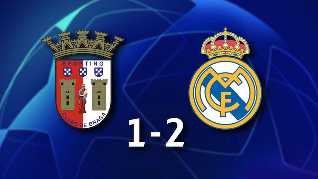 3e journée, Braga - Real Madrid (1-2): le résumé du match