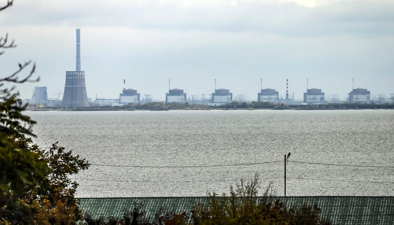 La centrale de Zaporijjia, sur le fleuve Dniepr. [EPA/Keystone - Hannibal Hanschke]