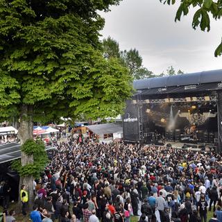 Le festival Caribana a attiré 29'500 spectateurs de mercredi à samedi à Crans (VD). [Keystone - Laurent Gilliéron]