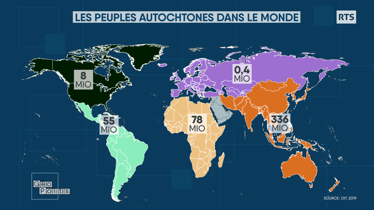 La majorité des peuples autochtones vit en Asie. [RTS - Géopolitis]