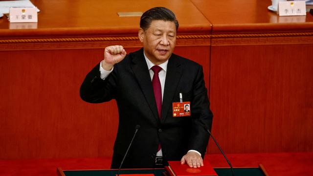 Xi Jinping a sans surprise été reconduit à la tête de l'Etat pour un troisième mandat à la présidence. [reuters - Mark R.Cristino]