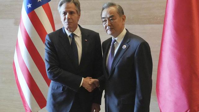 Les chefs de la diplomatie américaine et chinoise se rencontrent samedi. [Keystone]