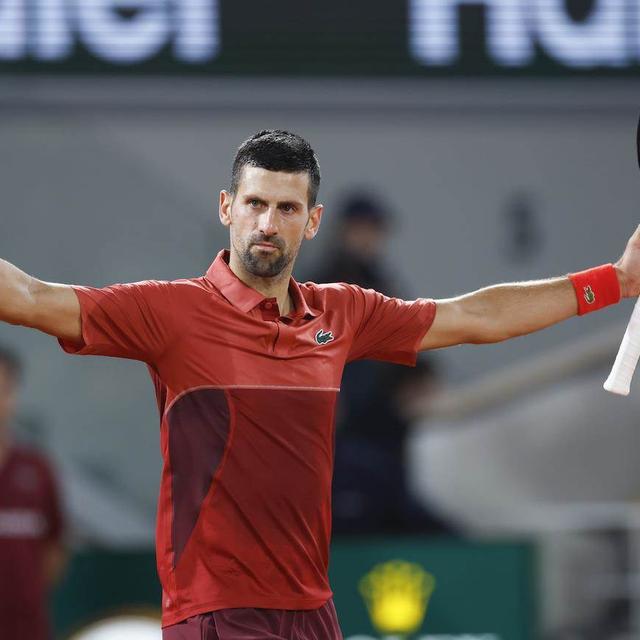 Novak Djokovic est parvenu à franchir l'obstacle Musetti à Paris. [KEY]