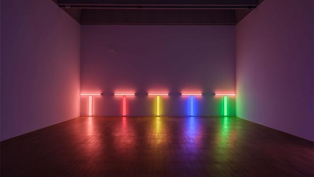 "untitled (to Don Judd, colorist) 1-5", par Dan Flavin. [© Stephen Flavin / 2024, ProLitteris, Zurich - Florian Holzherr]