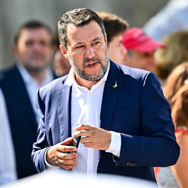 Matteo Salvini, le ministre de l'Education italien, souhaite limiter la proportion d'enfants étrangers en classe. [Keystone]