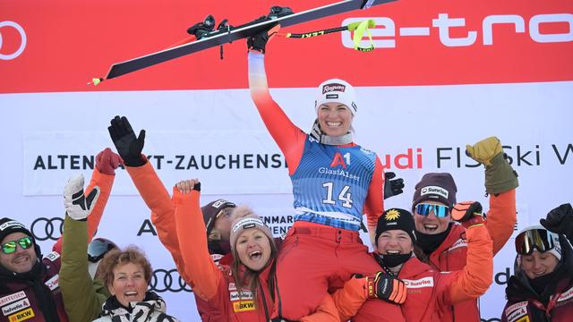 Avec sa victoire au Zauchensee, Lara Gut-Behrami poursuit son excellente saison. [Christian Bruna]