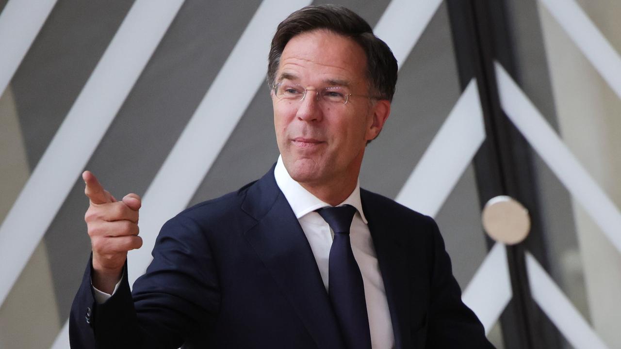 Le Premier ministre néerlandais Mark Rutte est désormais seul dans la course à la tête de l'Otan. [EPA/Keystone - Olivier Matthys]