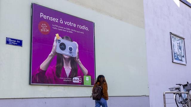 La SSR passe l'intégralité de ses programmes sur la DAB+ le 1er janvier 2025. [KEYSTONE - Salvatore di Nolfi]