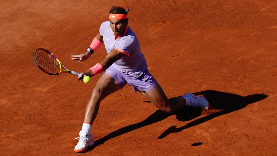 Rafael Nadal a connu un retour en douceur à Barcelone. [AFP - Pau Barrena]