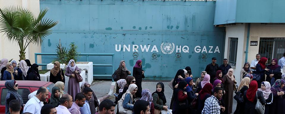 L'Unrwa annonce s'être séparée de "plusieurs" de ses employés, accusés par les autorités israéliennes d'être impliqués dans l'attaque du Hamas le 7 octobre contre Israël. [Reuters - Ibraheem Abu Mustafa]