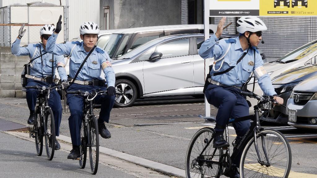 Des brigades spécifiques de police ont également été mises en place pour lutter contre les délits à deux roues. [The Yomiuri Shimbun via AFP - KOJI NAKAYAMA]