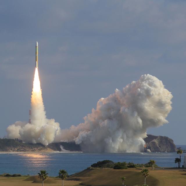 La fusée H3 a décollé de la base spatiale japonaise de Tanegashima [The Yomiuri Shimbun via AFP - DAISUKE URAKAMI]