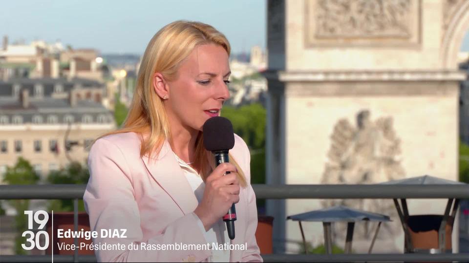 Edwige Diaz, vice-présidente du Rassemblement National, revient sur les résultats des élections législatives françaises