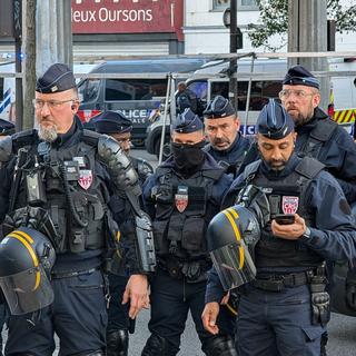 Un total de 4000 policiers et gendarmes seront mobilisés pour le match France-Israël. [afp - Luc Auffret]