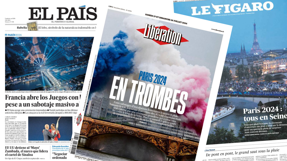 Malgré la pluie à Paris, la presse salue une cérémonie d'ouverture "révolutionnaire" et un peu "bizarre".