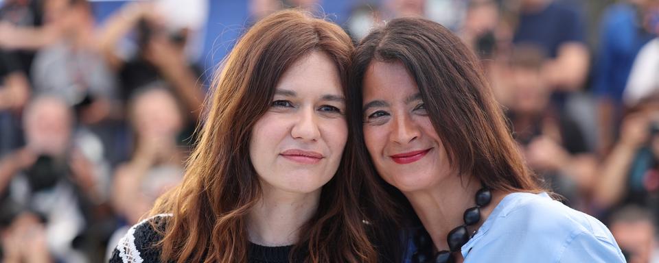 Jessica Palud et Vanessa Schneider au festival de Cannes en 2024. [Keystone - André Pain]