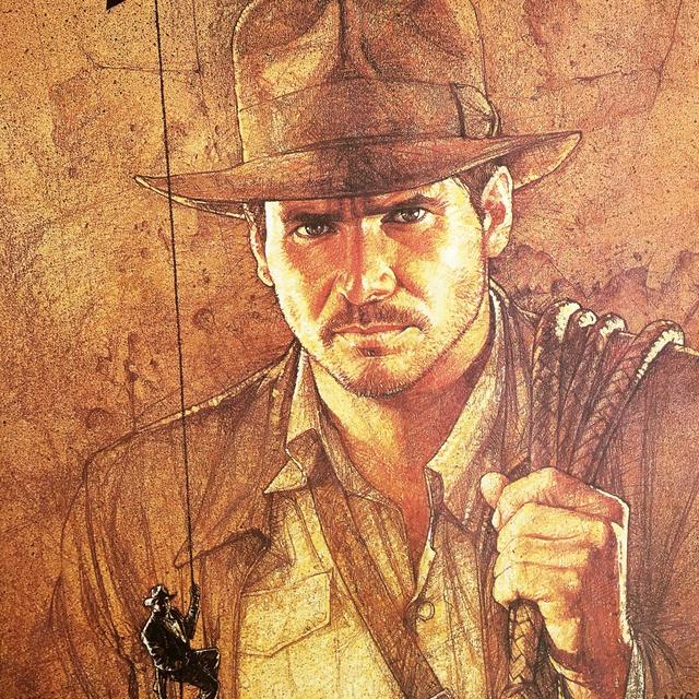 L'affiche du film "Indiana Jones: les aventuriers de l'arche perdue", sorti en 1981. [7e Art/Paramount Pictures / Photo12 via AFP]