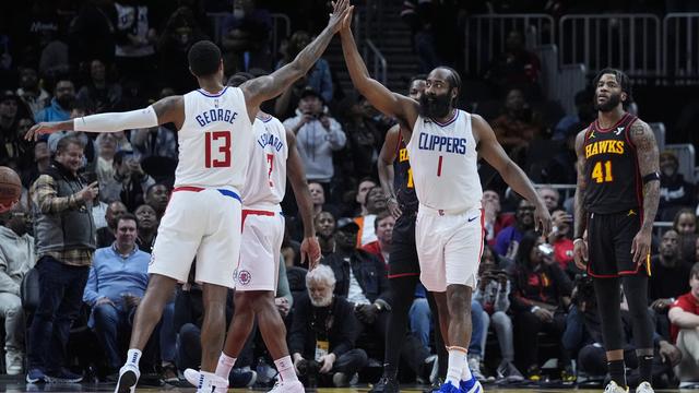 James Harden et les Clippers ont mis fin à la série des Hawks. [Keystone - John Bazemore]