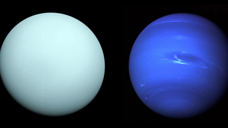 Les géantes glacées Uranus et Neptune, les septième et huitième planètes de notre Système solaire. [NASA]